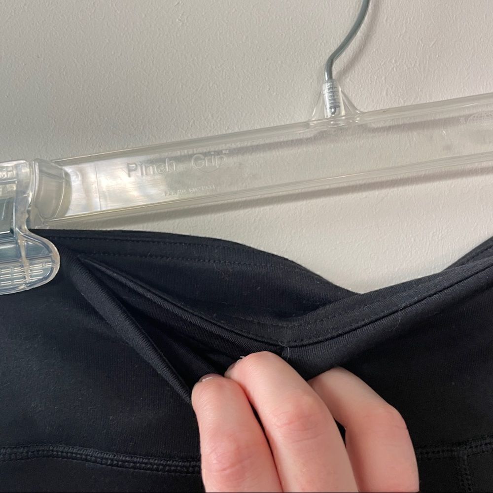 Fabletics bottom Zip Sheer Rose Panel Leggings - Picture 9 of 10